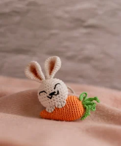 Bunny with Carrot keychain (2)