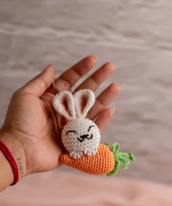 Bunny with Carrot keychain (9)