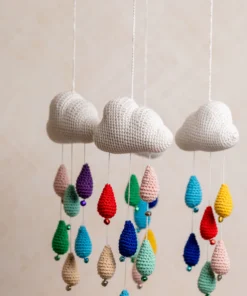 Cloud and Raindrops Cot Hanging 5.webp