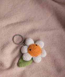 Daisy Flower Keychain (2)