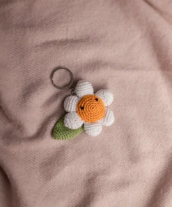 Daisy Flower Keychain (4)