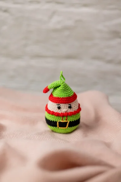 Elf Ball ornament, keychain or bag charm