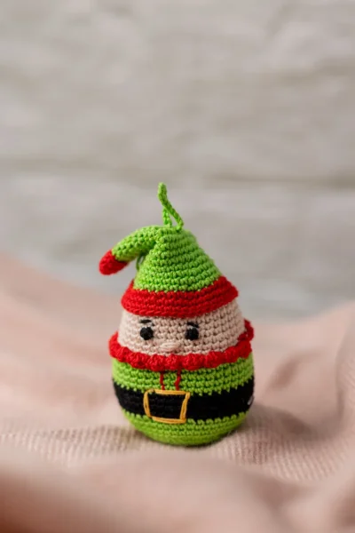 Elf Ball ornament, keychain or bag charm