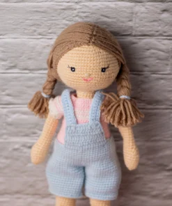 Handmade Amigurumi Farmer Girl Doll (20)