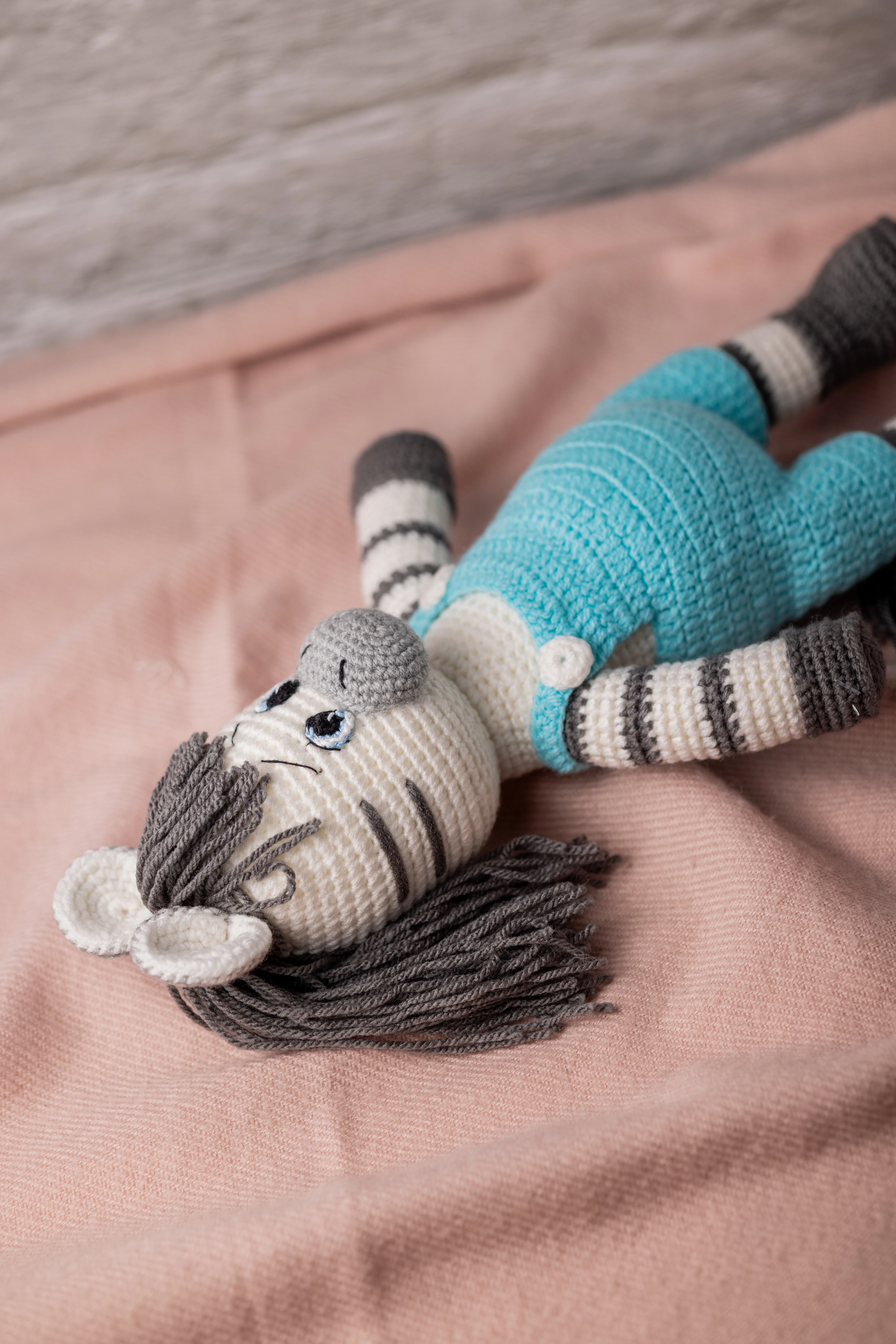 Handmade Amigurumi Zebra Toy (13)