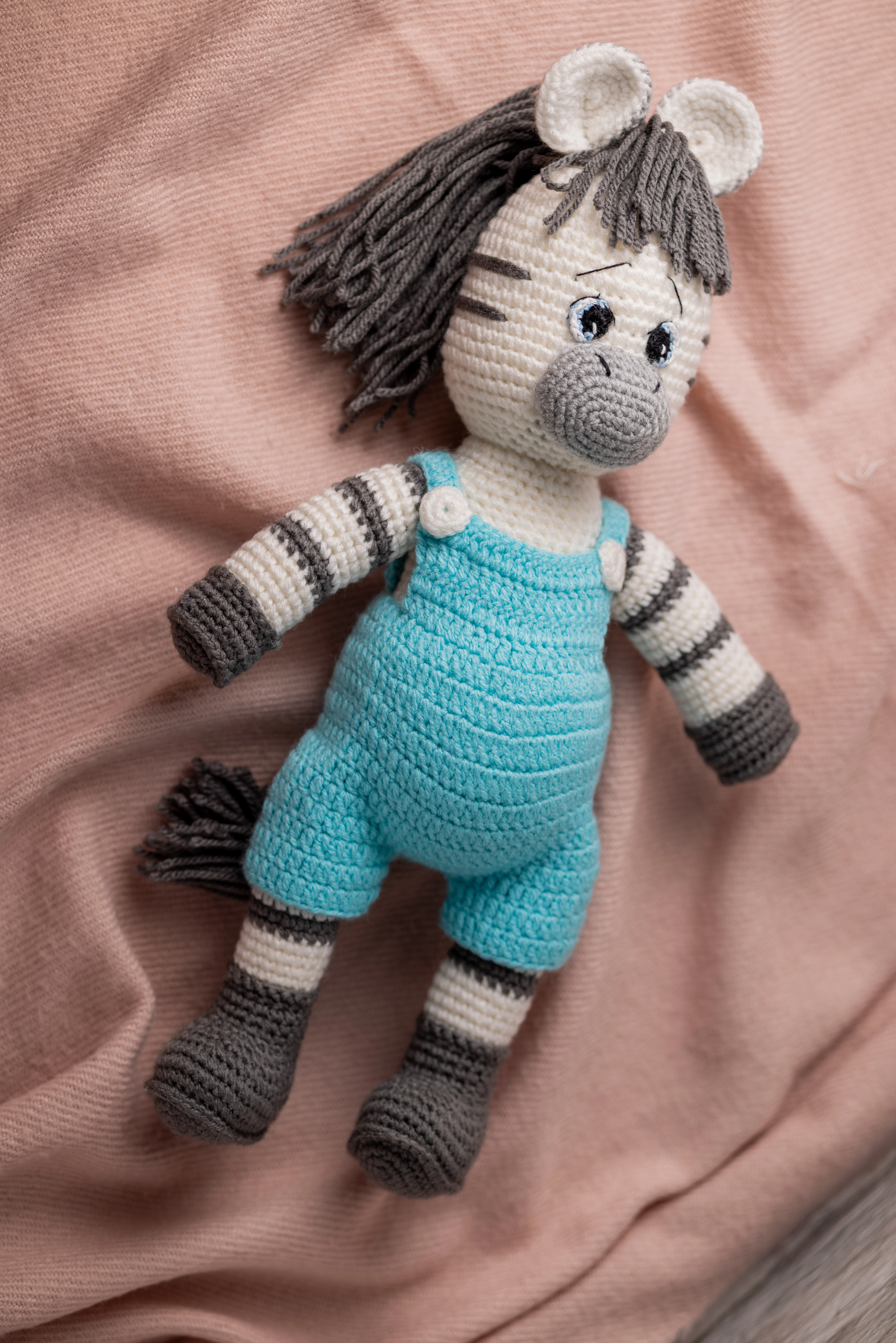 Handmade Amigurumi Zebra Toy (14)