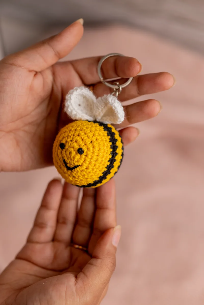 Honey Bee Keyring