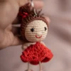Little Red Dress Charm Keychain (10)