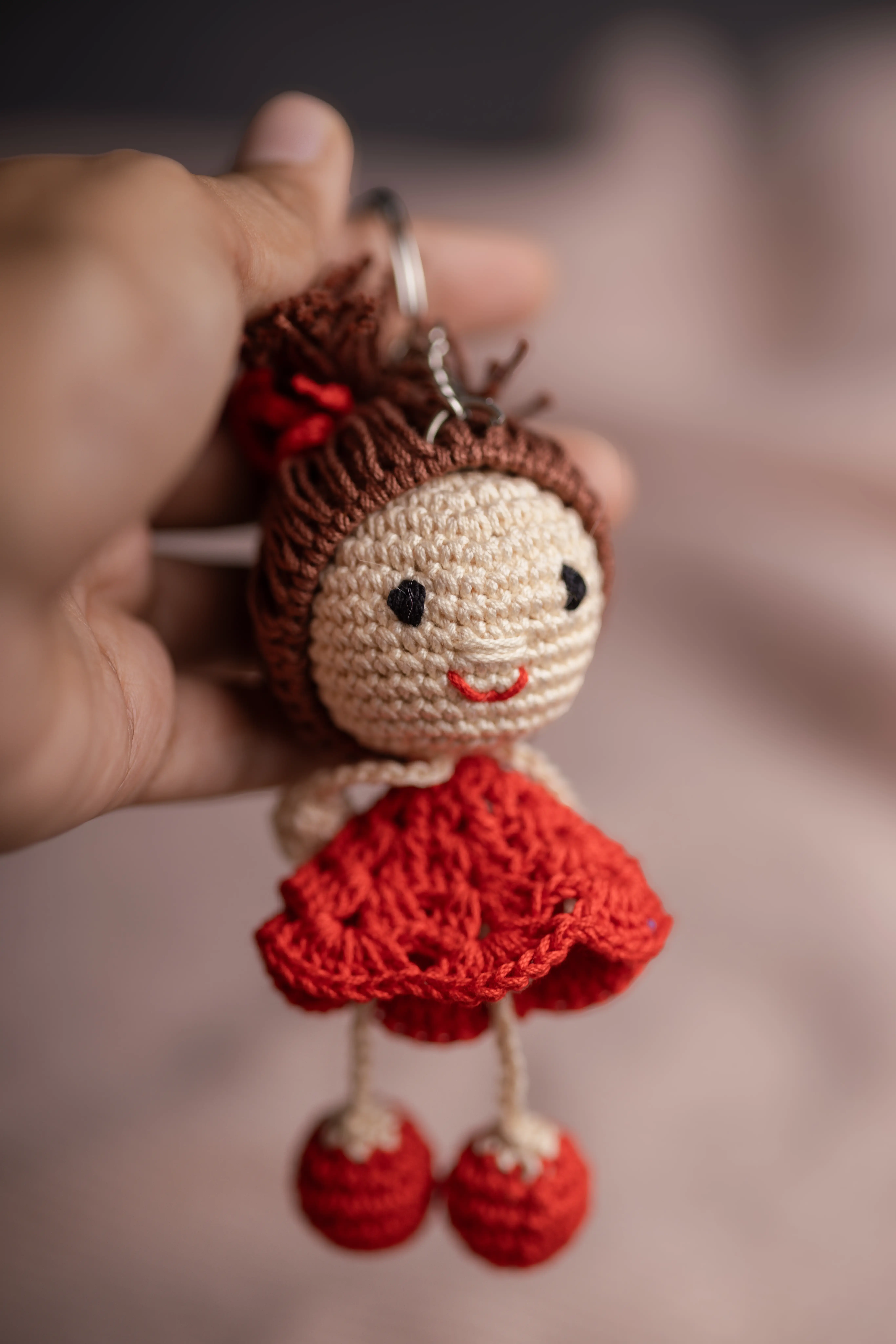 Little Red Dress Charm Keychain (10)