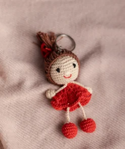Little Red Dress Charm Keychain (2)