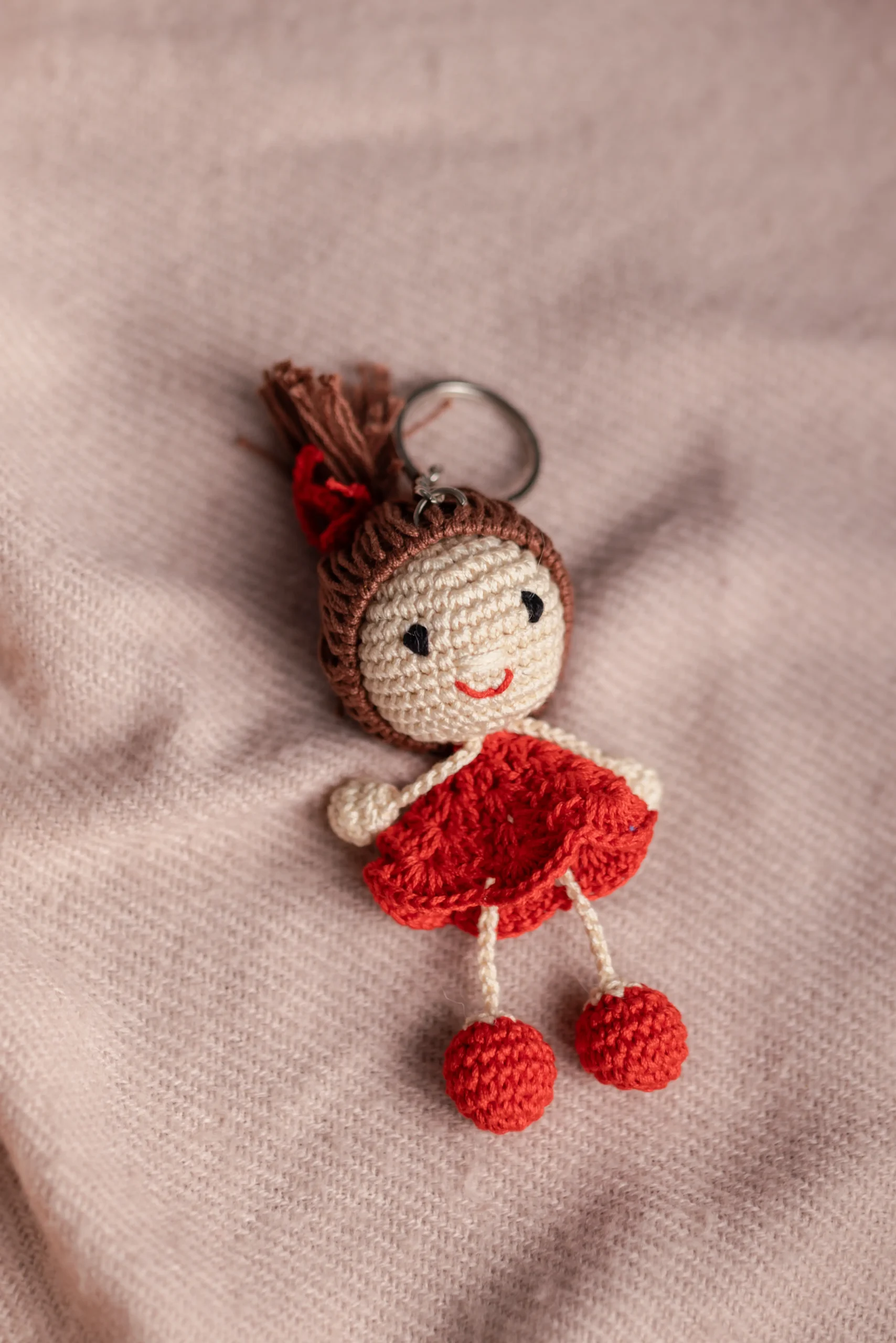 Little Red Dress Charm Keychain (2)