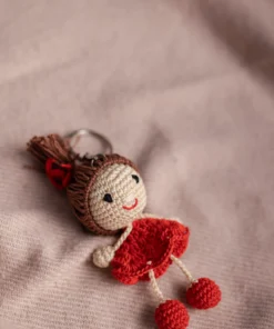 Little Red Dress Charm Keychain (3)