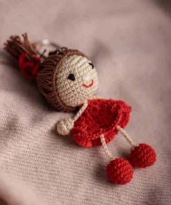 Little Red Dress Charm Keychain (5)