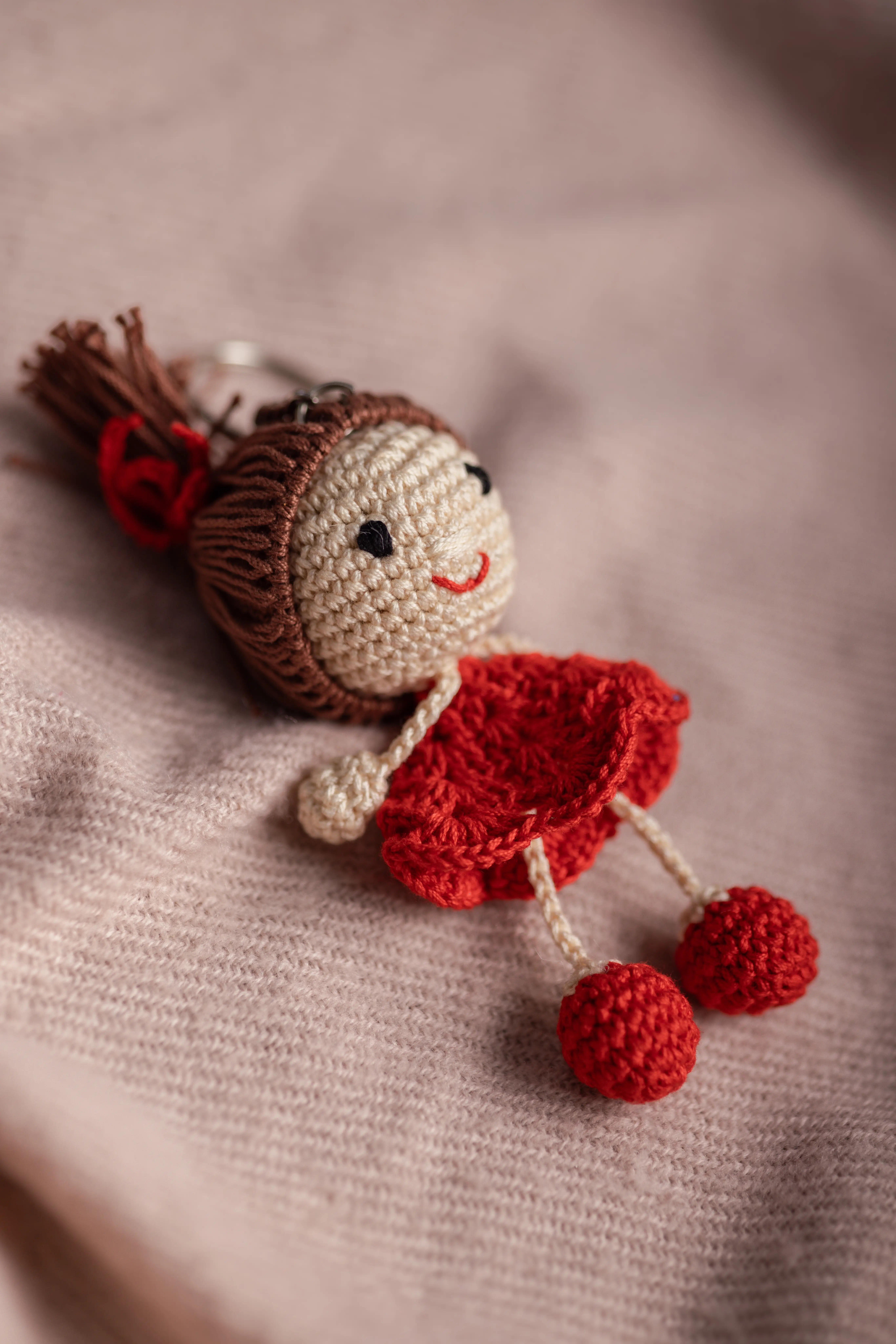 Little Red Dress Charm Keychain (5)