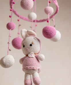 Pink Bunny Cot Hanging (2)
