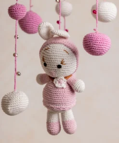 Pink Bunny Cot Hanging (4)
