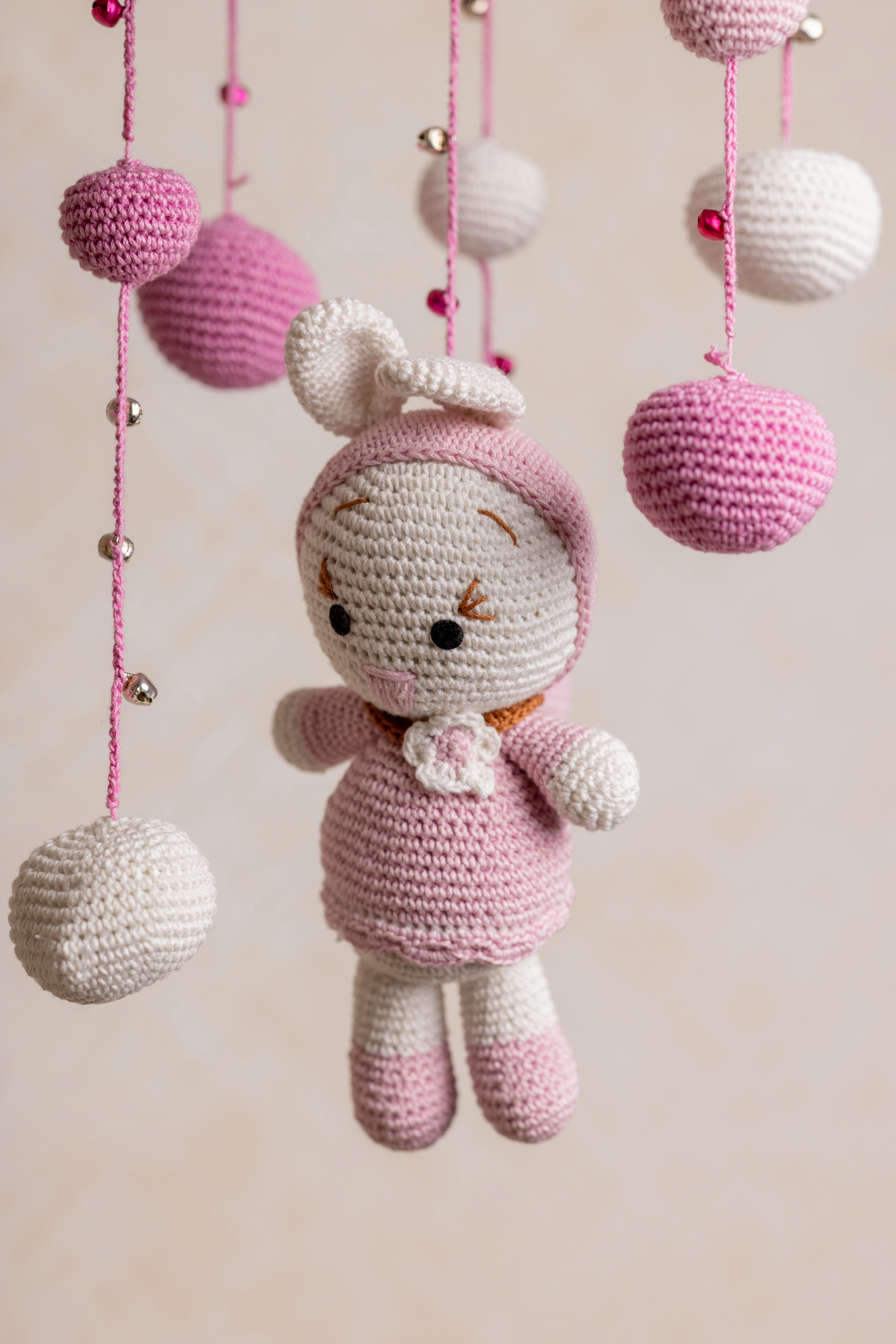 Pink Bunny Cot Hanging (4)