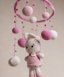 Pink Bunny Cot Hanging (5)