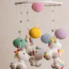 Rainbow Unicorn Cot Hanging (1)