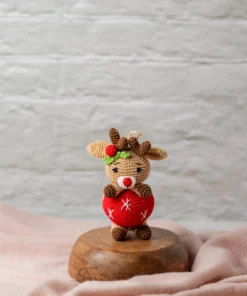 Rudy the Reindeer Crochet Christmas Ornament (2)