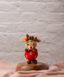 Rudy the Reindeer Crochet Christmas Ornament (4)