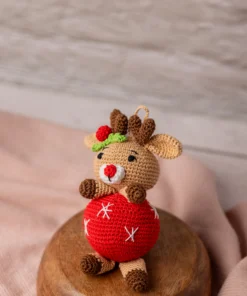 Rudy the Reindeer Crochet Christmas Ornament (5)
