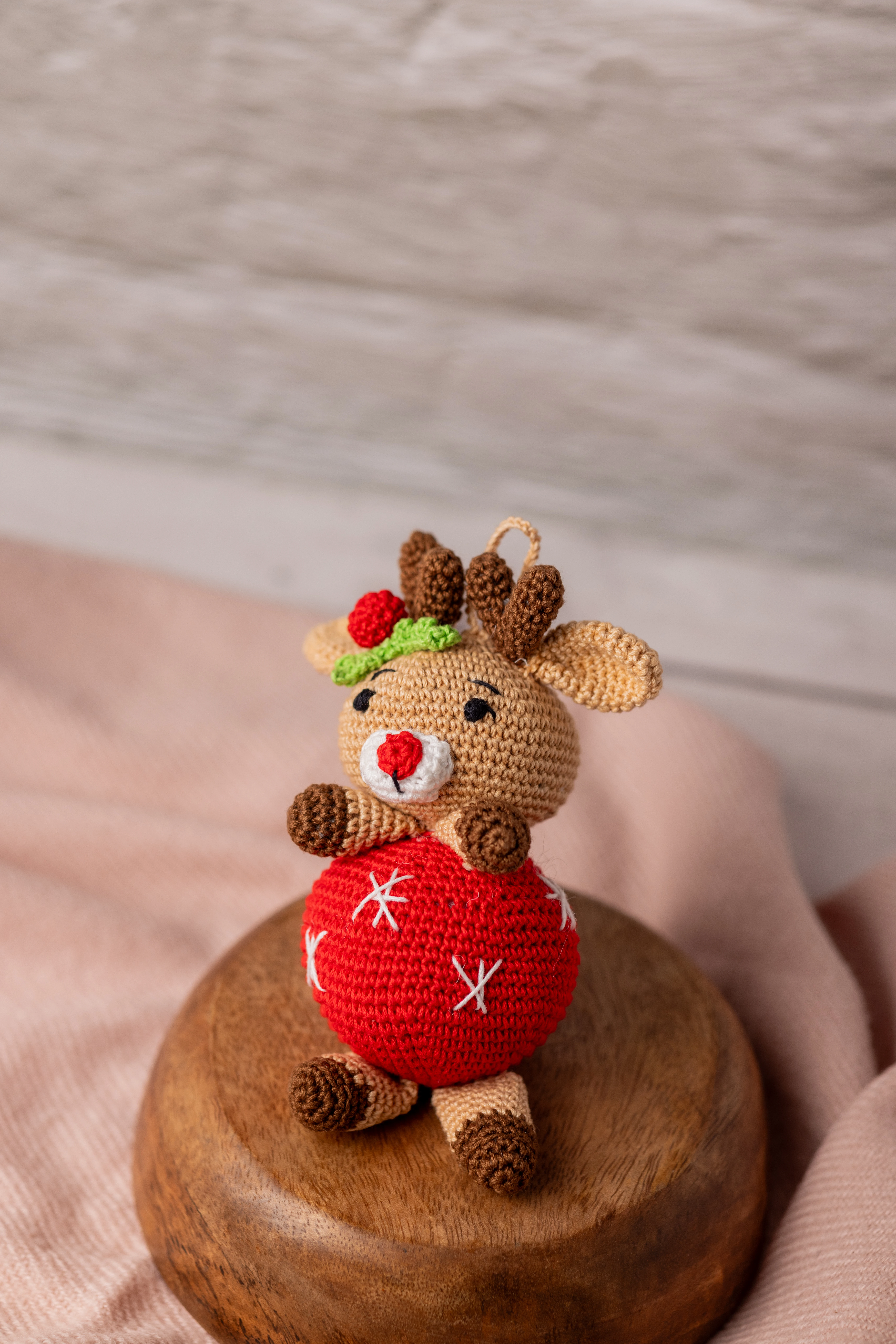 Rudy the Reindeer Crochet Christmas Ornament (5)