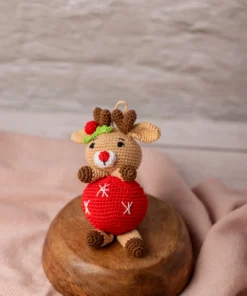 Rudy the Reindeer Crochet Christmas Ornament (7)