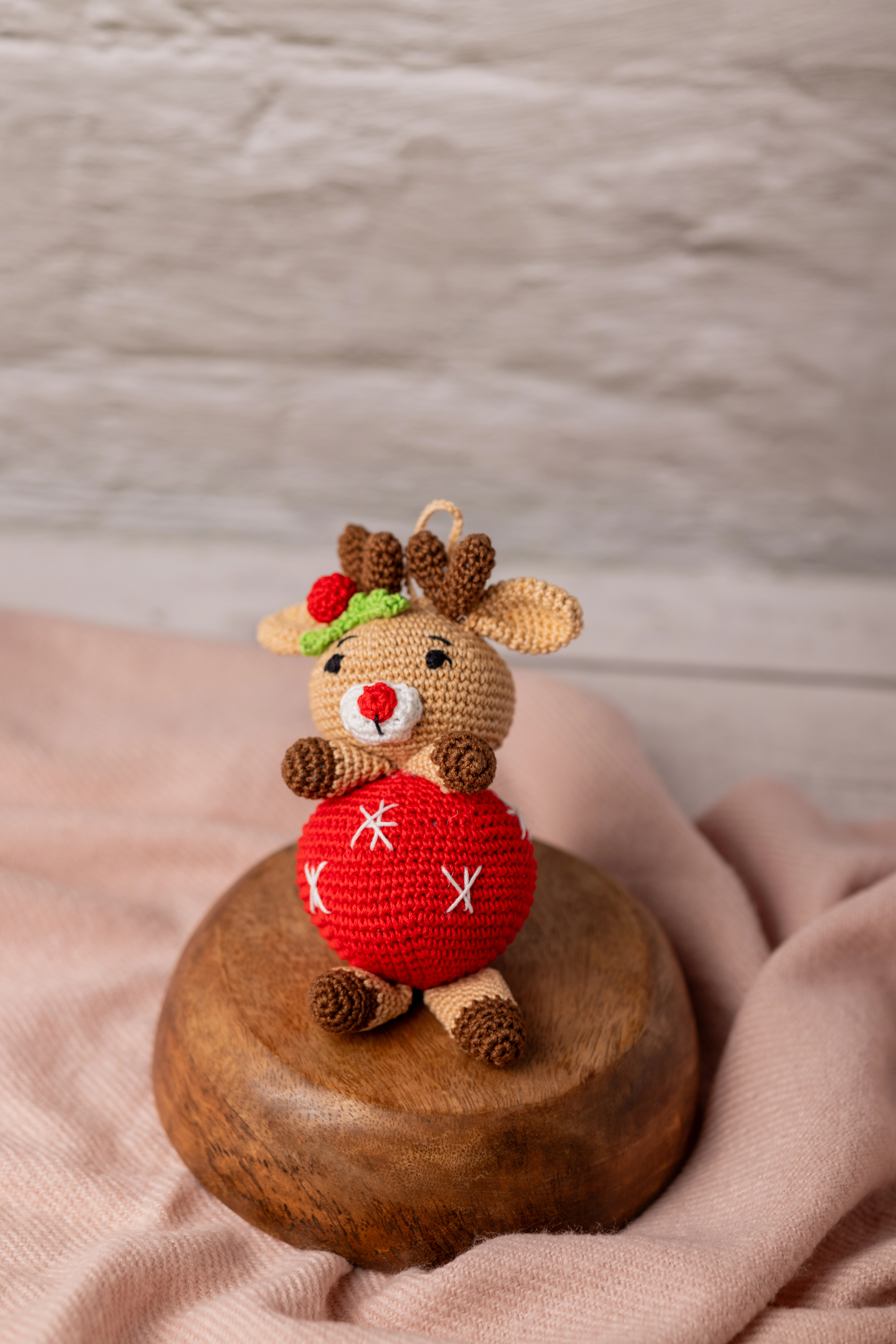 Rudy the Reindeer Crochet Christmas Ornament (7)