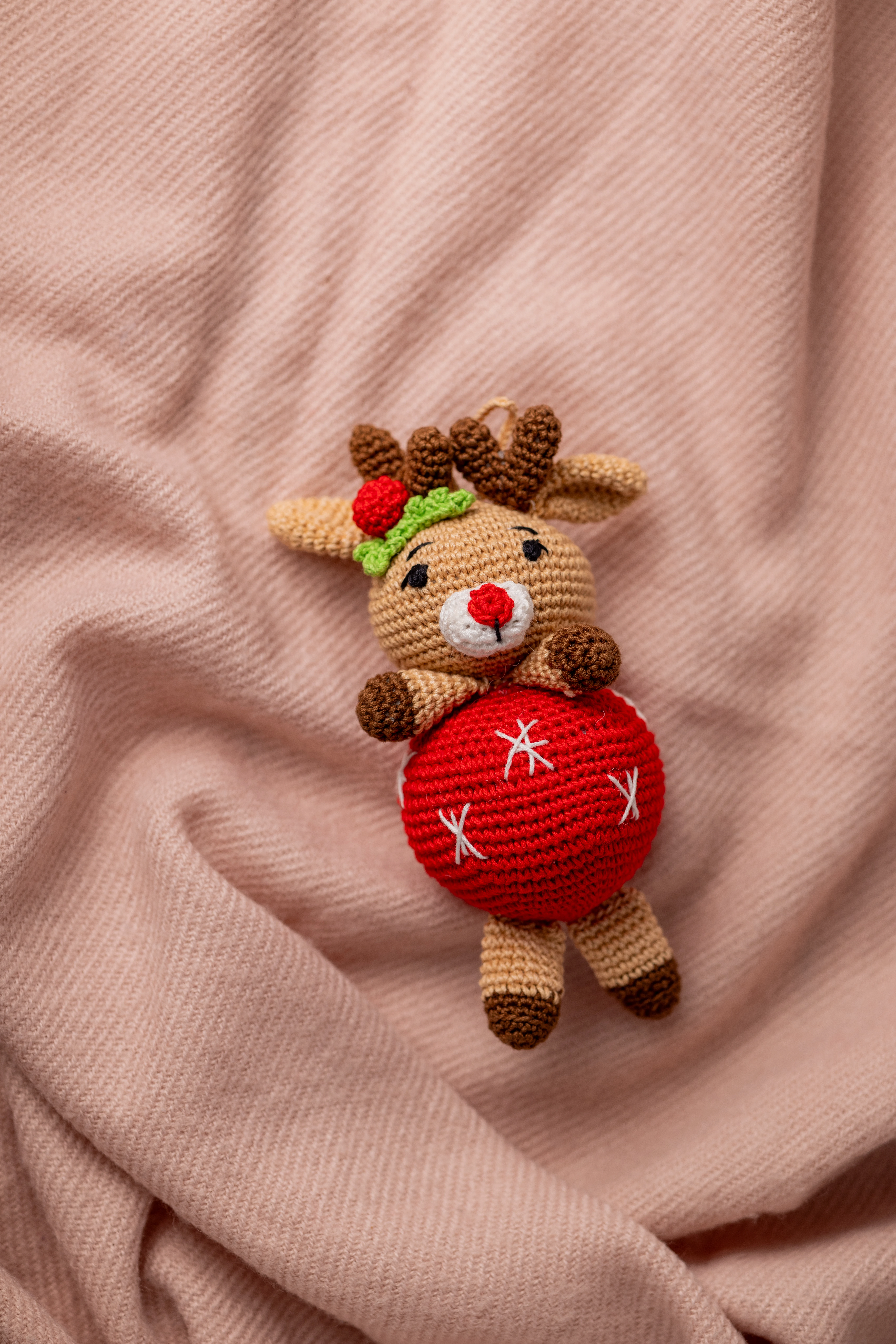 Rudy the Reindeer Crochet Christmas Ornament (8)