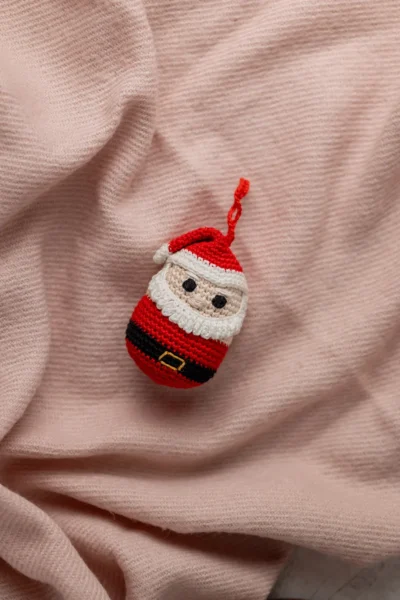 Crochet Santa Claus Keychain , bag charm, ornament