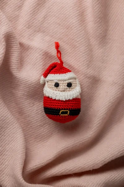 Crochet Santa Claus Keychain , bag charm, ornament