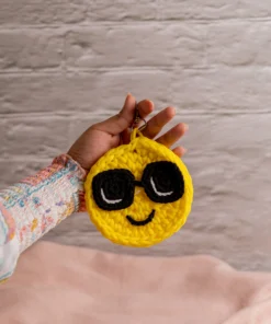Smiley Face Keychain (3)