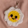 White Flower Keychain (10)