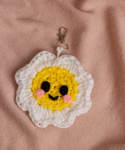 White Flower Keychain (9)