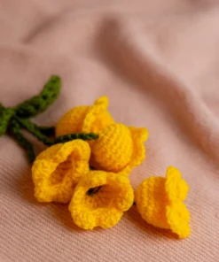 Yellow Tulip Flower Keychain (4) result