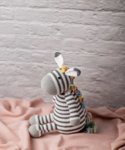 Zippy the Rainbow Mane Crochet Zebra