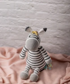 Zippy the Rainbow Mane Crochet Zebra