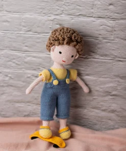 Amigurumi Boy Doll with Skateboard (10) result