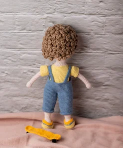 Amigurumi Boy Doll with Skateboard (11) result