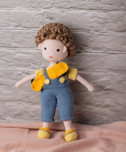 Amigurumi Boy Doll with Skateboard (3) result